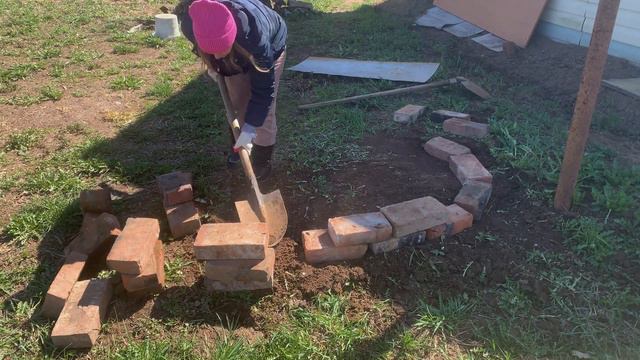 Делаем очаг из кирпича/Дачная жизнь/ASMR