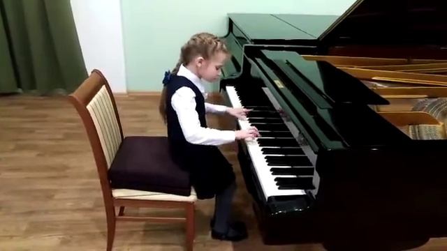 ДШИ им. Трифонова. Бокарева Алина 9 лет. И. Ф. Бургмюллер этюд 