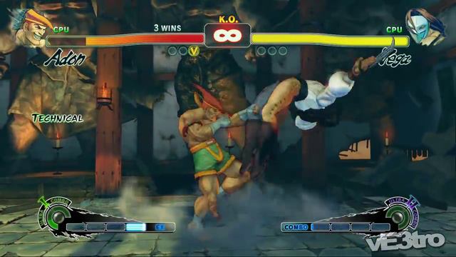 Super Street Fighter IV (4) - Adon vs Vega Match (HD 720p) смотреть онлайн