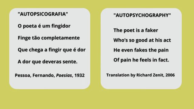 Poet's Corner: Fernando Pessoa (reading aloud portuguese poems) ❤️ смотреть онлайн