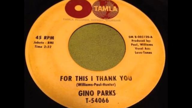 Gino Parks. For this i thank you . 1962. смотреть онлайн