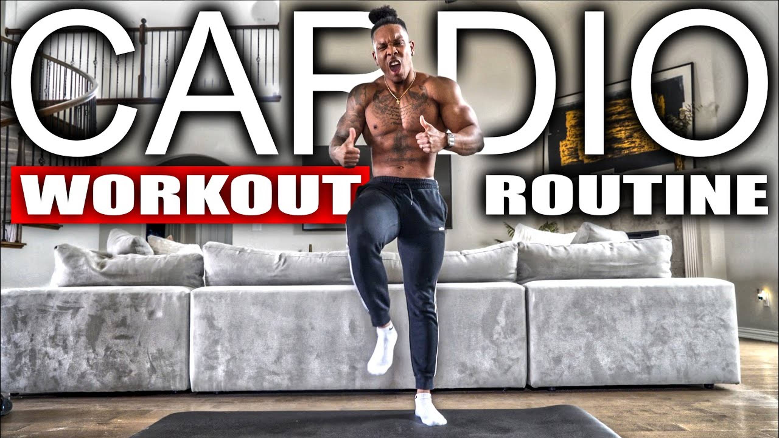 15 MINUTE LOW IMPACT FAT BURNING CARDIO WORKOUT(NO EQUIPMENT) - BullyJuice смотреть онлайн