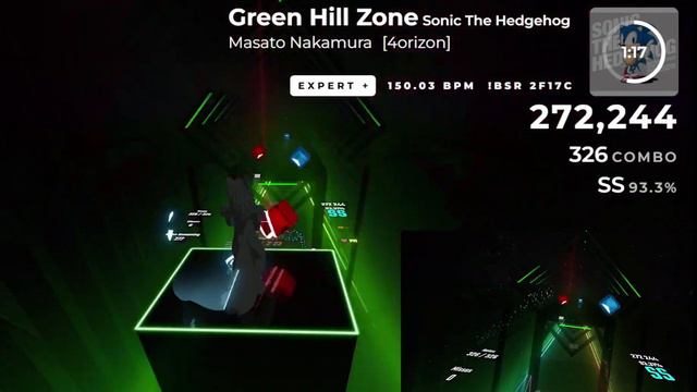 Beat saber - Green Hill Zone Sonic The Hedgehog by Masato Nakamura смотреть онлайн