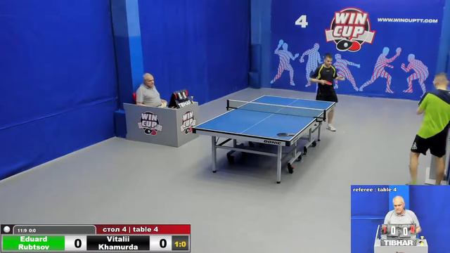16:00 Рубцов Эдуард  3-0 Хамурда Виталий стол 4  ЮГ-3  30.04.22