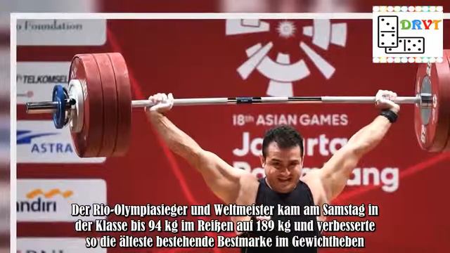 Sohrab Moradi knackt Weltrekord im Gewichtsheben смотреть онлайн