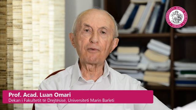 Fjala Përshëndetse Nga Prof. Acad. Luan Omari , Dekan I Fakultetit Të Drejtësisë