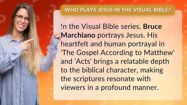 Who plays Jesus in the visual Bible? смотреть онлайн