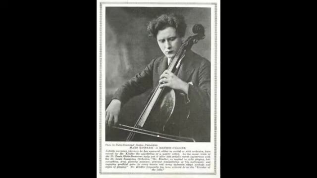 Hans Kindler plays Le Cygne (The Swan) by Saint-Saens смотреть онлайн