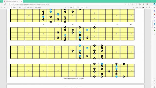 L070 MM Modes - Dorian b2 ( Scales, arpeggios, chords) смотреть онлайн