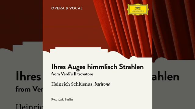 Verdi: Il Trovatore - Ihres Auges himmlisch Strahlen (Sung in German) смотреть онлайн