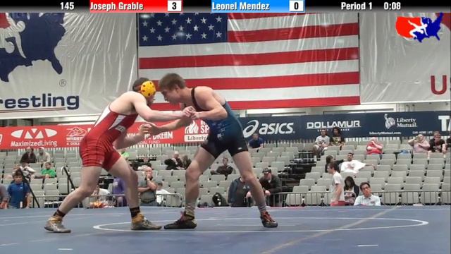 Joseph Grable Vs. Leonel Mendez At 2013 West Jr. Reg. - GR (High School)