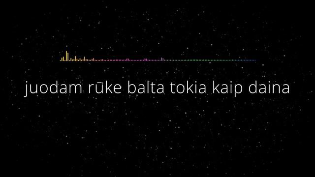 Ovidijus Vyšniauskas - Žvaigždė Rūke (Lyric Video). Dainų Daina смотреть онлайн