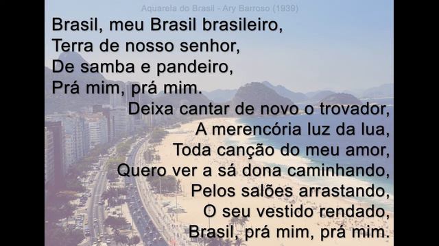 Monsieur.prof.de.musique : Aquarela do Brasil - Ary Barroso смотреть онлайн