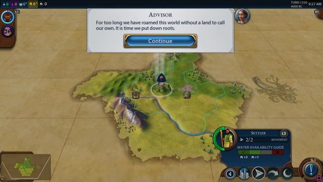 PS4 - Civilization 6 - The Tutorial ~ Part 1 смотреть онлайн