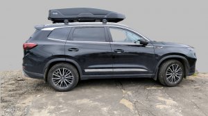 Автобокс Way-box Cobra 520 чёрный матовый на Chery Tiggo 8 pro max.