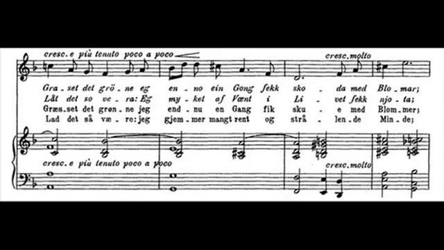 Grieg - 12 Melodies to poems by A.O. Vinje, Op.33 - 2. Våren (Spring) смотреть онлайн