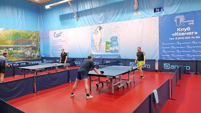 КОВЧЕГ: Iф. Панин И. - Жигунов А. турнир по настольному теннису 24.01 Гатчина Лен.обл.