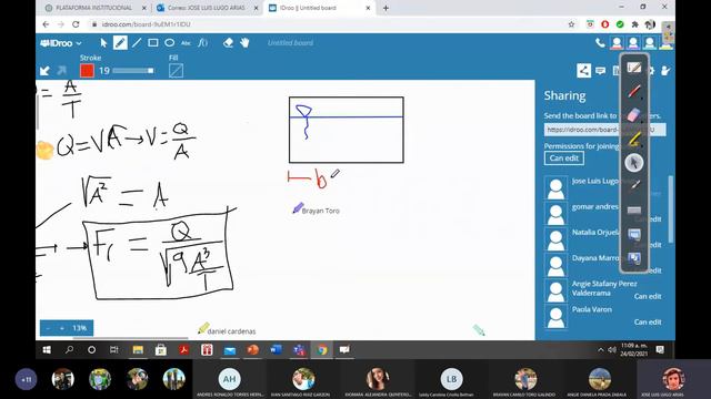 Cálculo Del Número De Froude-Hidráulica De Canales Abiertos
