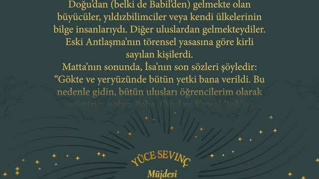 7 Aralık: Advent 7. Gün – Yıldızbilimcilerin Mesihi
