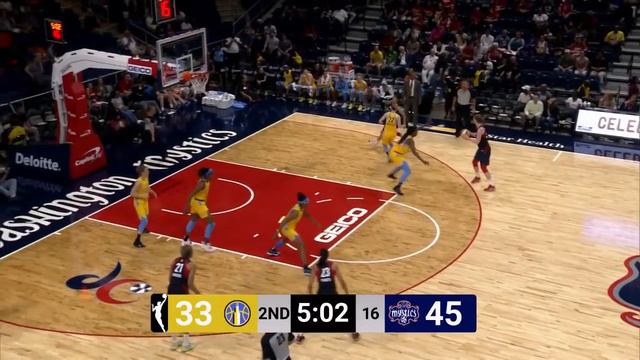 Kristi Toliver Leads Mystics Offense to 103 Points in Win vs. Sky смотреть онлайн