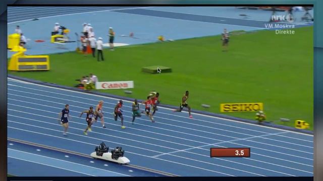 Moscow 2013 100M Men Heat 1 IAAF World Championship смотреть онлайн