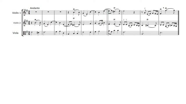 Erlebach, Sonata No 5 In E Minor, Mvt. 1, Arranged For Two Violins And Viola