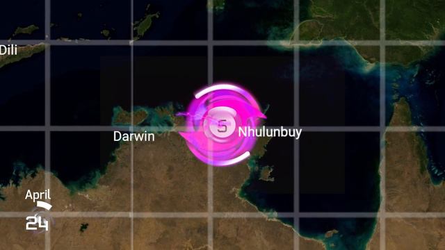 (2006) The Track of Cyclone Monica (Animated by AllWaysGG) смотреть онлайн