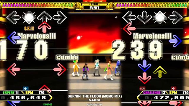 BURNIN' THE FLOOR (MOMO MIX) // NAOKI =DDR MASSIVE MANIA CSP chart= смотреть онлайн