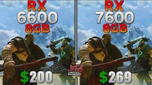 RX 7600 vs RX 6600 - Tested in 15 games