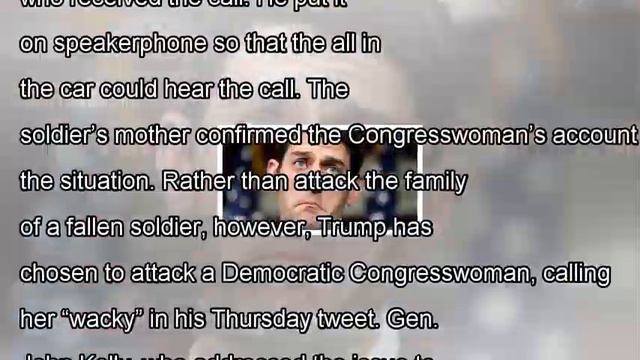 Trump doubles down on attacks against rep. wilson for ‘secretly’ listening to his call with fallen смотреть онлайн