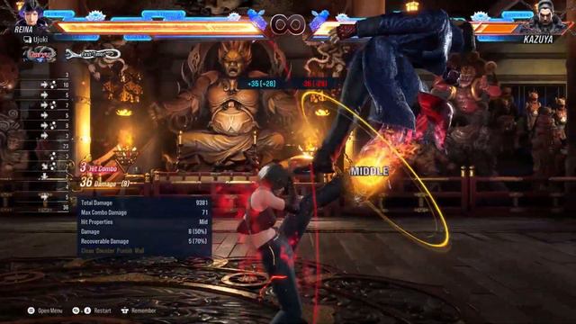 Tekken 8 | Reina combos | Practice смотреть онлайн