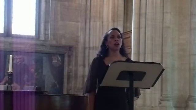 Sasha Leinster Debut Concert At All Hallows By The Tower.