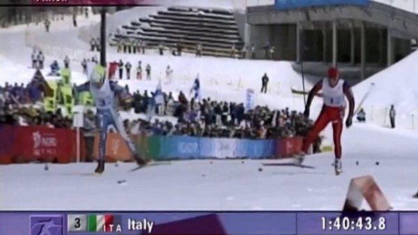 Thomas Alsgaard vs Silvio Fauner Nagano 1998 Olympics Relay