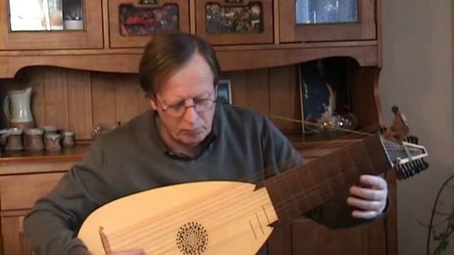 Menuet in Am - Johann Krieger - Baroque lute смотреть онлайн