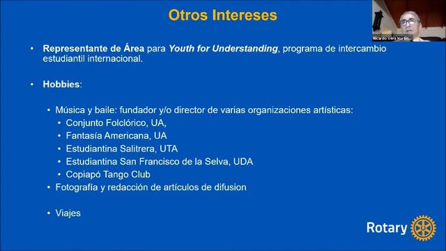 94ª Conferencia Distrito 4320 / Rotary International / Chile / 2020 / Presentación GDP Ricardo Vera смотреть онлайн