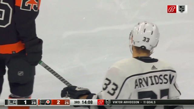 Viktor Arvidsson goes between the legs play to himself as he cuts to the front of the crease. смотреть онлайн