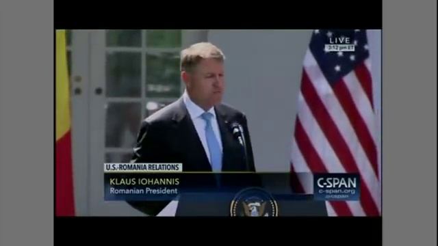 President Trump is contradicted within seconds by Romanian President Iohannis смотреть онлайн