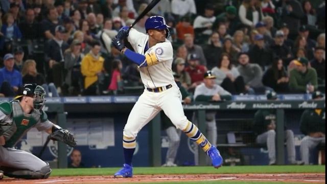 Julio Rodriguez Slow Motion Home Run Baseball Swing Hitting Mechanics Instruction J-Rod смотреть онлайн