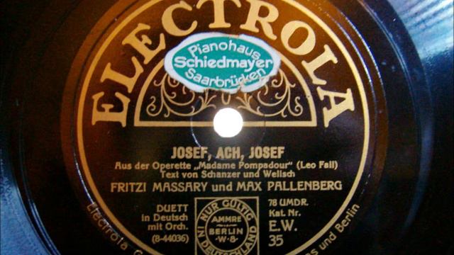 Fritzi Massari und Max Pallenberg - Josef, ach Josef aus Madame Pompadour - 10.01.1928 смотреть онлайн