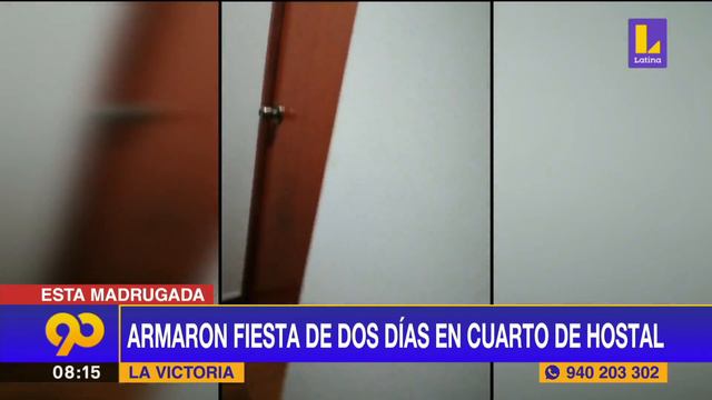 Policías intervienen fiesta de dos días en cuarto de hostal de La Victoria