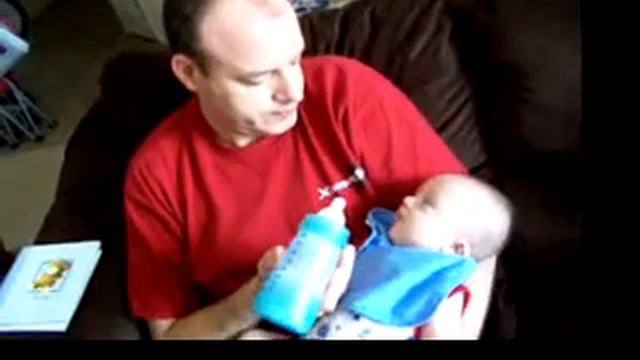 Grandpa K feeding Michael смотреть онлайн