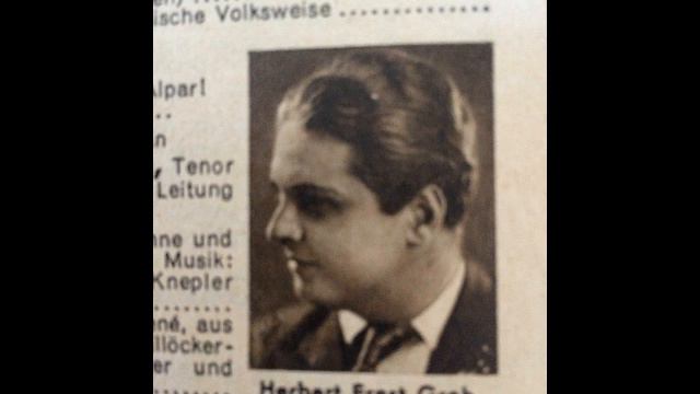 Herbert Ernst Groh, Love In Bloom (Es War Einmal), Berlin, 1935