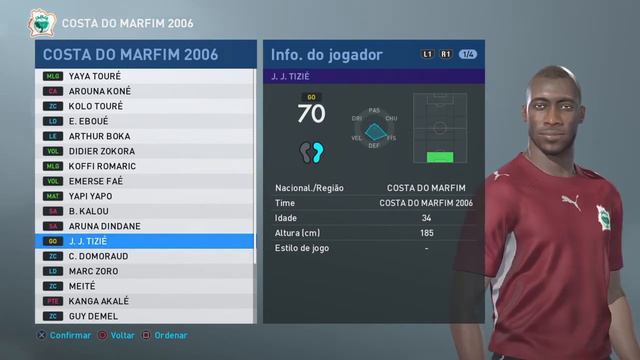COSTA DO MARFIM 2006 - cópias de base - base copy - PES 2019 - PRO EVOLUTION SOCCER 2019 смотреть онлайн