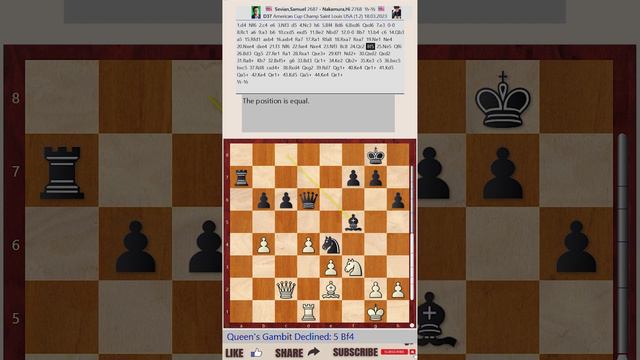 American Cup 2023, Saint Louis, USA - Round: 1.2 || Samuel Sevian Vs Hikaru Nakamura - Mar 18, 2023