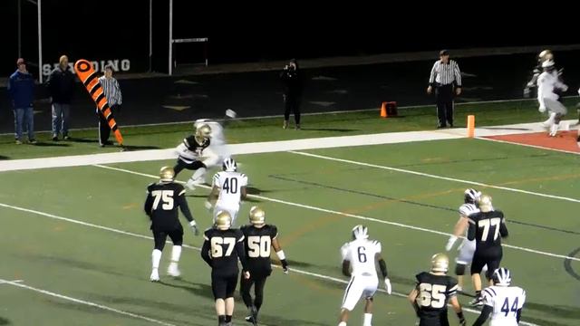 Rasmussen Catch Archbishop Curley/John Carroll Football MIAA B Finals 11/14/15