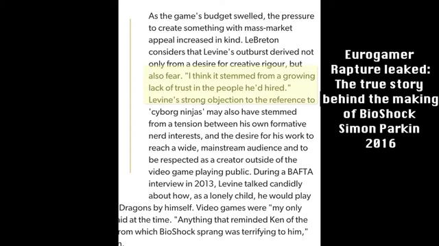The History of BioShock, Ken Levine, and Irrational Games смотреть онлайн