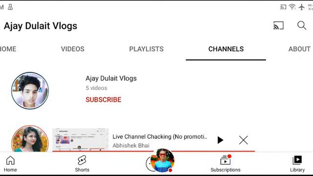 Live Channel Chacking (No Promotion) || Abhishek Bhai