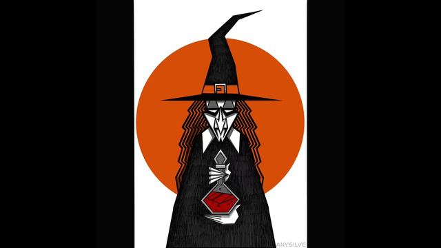 Vintage Halloween Witch- Tiffany Silver Braun Artwork Stages: Ep 6