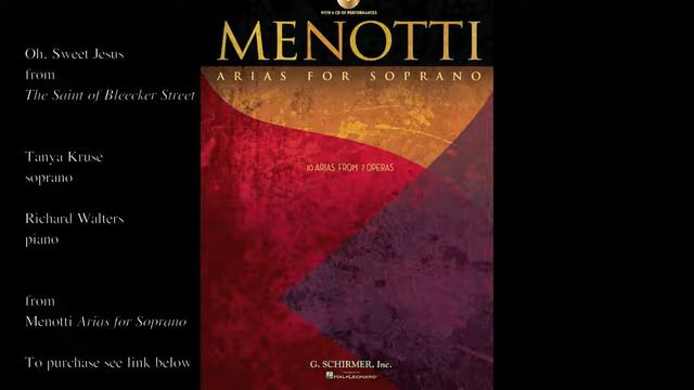 Menotti "Oh, Sweet Jesus" (THE SAINT OF BLEECKER STREET) смотреть онлайн