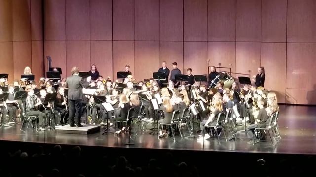 LPMS 7th Grade Band performing Appalachian Folk Dance by Robert W Smith смотреть онлайн